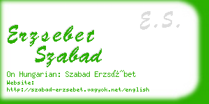 erzsebet szabad business card